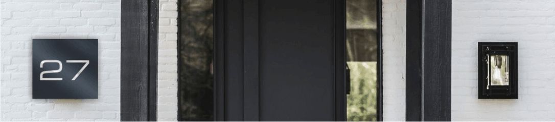 zwart gecoat rvs met rvs kleur cijfers