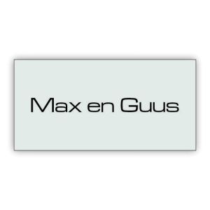 Kunststof naamplaatjes 4x2cm