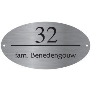 RVS Naamborden BGK-08 20x12cm