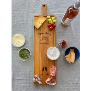Borrelplank graveren beuken 19x69cm sfeer