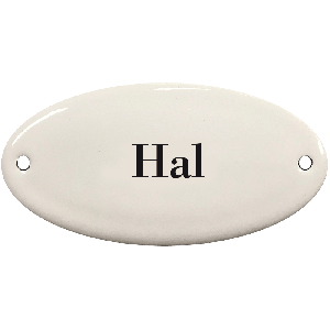 EM248 deurbordje Garderobe ovaal
