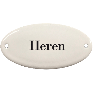 EM249 deurbordje Hal ovaal