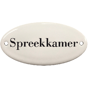 EM258 deurbordje slaapkamer ovaal