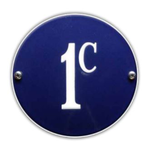 EM0672 Huisnummer rond met rand 10cm