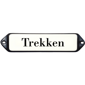 emaille deurbordje Toilet oor