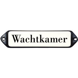emaille deurbordje WC oor