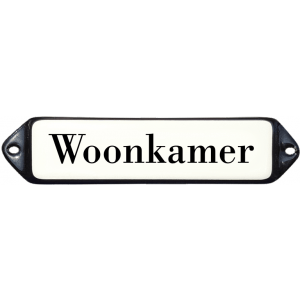 emaille deurbordje Wachtkamer oor