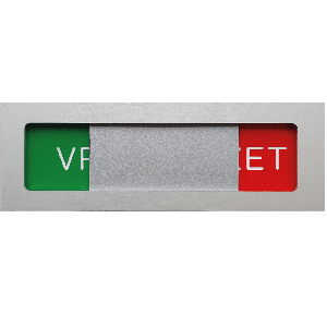 Schuifbordje aluminium mat