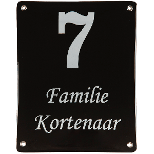 EM104 emaille naambord 20x30cm