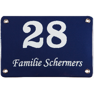 EM090 emaille naambord 30x20cm