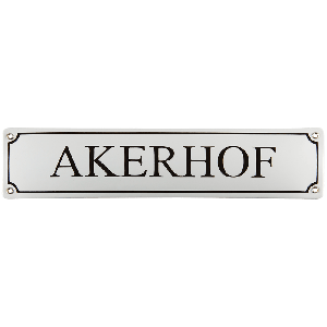 EM195 Straatnaambord met kader 80x15cm