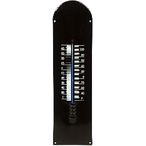 emaille thermometer wit heer 6,5x30cm